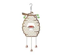 LOVIVER Hummingbird Feeder for Outside,Hangable, Bird Feeder, Lightweight Windchime Feeding Station Food Dispenser,for Balcony, with Bell