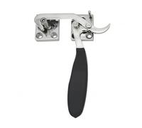 LOVIVER Industrial Door Handle Compression Latch Handle Pull Grip with Stainless Steel Construction and Black Wrapped Lever Side Mounted with Adjustable Draw, CH801 Small Left Side Tightening Handle