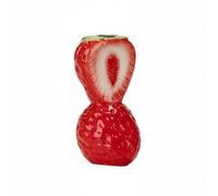 LOVIVER Industrial Stand Fruit Vase Ceramic Flower Holder Decorative Sculpture Modern Fruit Profile Compact Volume suitable for interior styling gallery, 2-Layer Strawberry