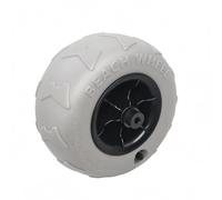 LOVIVER Inflatable Beach Tire Cart Wheel PVC Lightweight Assembly Spoked Rim Pattern On Sand Suitable for Outdoor Cart Travel, 9 Inch Flash Silver 8.5mm Aperture