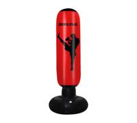 LOVIVER Inflatable Punching Bag Freestanding Boxing Target Training Pillar Fitness Bag Practice Target PVC Material Easy Inflate Portable Base Suitable for, Red, 170CM