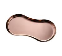 LOVIVER Jewelry Tray Vanity Tray Jewelry Perfume Organizer Nordic Cosmetic Tray Makeup Tray for Home Bedroom NightStand Table Wedding, Rose Gold
