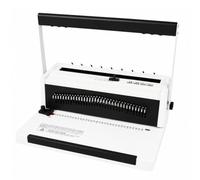 LOVIVER Manual Wire Binder with 34-Hole Punching Layout Hand-Operated Manual Wire Binding Machine Easy to Operate for Office Workers, Accounting Paper Working, Square Hole