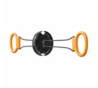 LOVIVER Men Chest Expander Chest Expander Arm Resistance Upper Body Exerciser Pulling Device With Flywheel Spiral Resistance For Smoother Control Suitable for , Orange Black