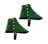 LOVIVER Men's Gangster Spats Adults Snap Spats Novelty Party Medieval Pirate Boot Covers, Green