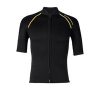 LOVIVER Men's Short Sleeve Wetsuit Top with Front Zip, 1.5mm Neoprene for Kayaking, XL