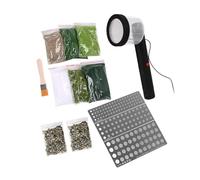 LOVIVER Mini Electrostatic Flocking Machine Static Grass Flocker with Brush Grass Planter for DIY Layout Scenic Architecture Model