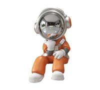 LOVIVER Modern Astronaut Thinker Resin Figurine, Abstract Astronaut Sculpture for Living Room, Office, Shelf, Table Centrepiece, Creative Home Decor, Minimalist Decorative Gift