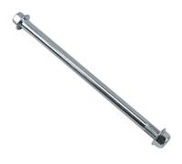 LOVIVER Motorcycle With Nut Stainless Steel Engineered Fastener Smooth Shaft Hex Head Threaded End Wheel Axle For Front Rear Rotation Suitable For Maintenance Work, 210MM