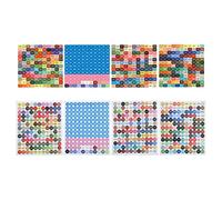 LOVIVER Multifunction Color Number Label Stickers Art Storage Labels Stickers Craft Diamond Painting Colorful Stickers for Grid Embroidery