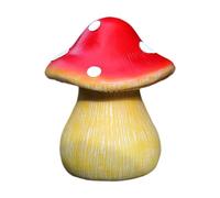 LOVIVER Mushroom Statue Outdoor Key Hider Mushroom Figurine Versatile for Emergencies Lightweight Storage Compartment Lawn Decoration