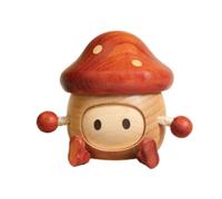 LOVIVER Mushroom Storage Holder Wooden Storage Container With Matching Feet For Trinkets Jewelry Organizer Decorative Suitable For Vanity Desk