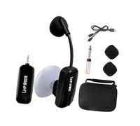 LOVIVER Musical Instrument Receiver Cordless with Adapter Suction Cup Mount for Viola Acoustic Guitar Mandolin Banjo Piano, 1 Piece Set