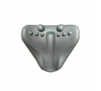 LOVIVER Neck Massage Pillow Cervical Support Pillow Neck Pillow with Raised Massage Points PU Foam for Pressure Relief During Relaxation Suitable for Home use Office Breaks, Gray