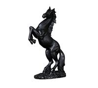 LOVIVER Nordic Resin Horse Statue Running Horse Sculpture Animal Figure Desk Decorative ornamentation collection Gift, Black