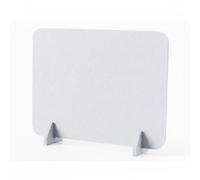 LOVIVER Office Desk Divider Partition Privacy Barrier Screen Wool Felt Compact Organizer for Suitable for Office Library Co-Working, Light Gray, 30-40cm