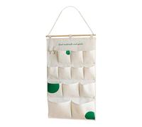 LOVIVER Over The Door Storage Pockets Multifunctional with Hooks Wall Hanging Storage Bag for Kids Room Nursery Entrance Closet Wall, 12 Pockets Green