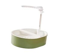 LOVIVER Parrot Bath Adjustable Premium, Practical, Parrot Bathtub Bird Automatic Shower Bath for Lovebirds Macaws, Cockatoo, Style A White Shower