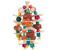 LOVIVER Parrot Chewing Toy Parrot Cage Bite Toy Bird Cage Accessories Multi Color for Household Budgerigar Lovebirds Macaws Conures