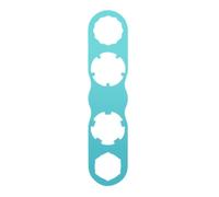 LOVIVER Pedal Wrench Flat Spanner Tool Pedal Remover Maintenance Tool Titanium Alloy Compact Profile Rounded Ends suitable for cyclists home workshop mobile repair kit, Lake Blue