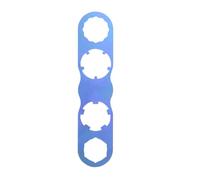 LOVIVER Pedal Wrench Flat Spanner Tool Pedal Remover Maintenance Tool Titanium Alloy Compact Profile Rounded Ends suitable for cyclists home workshop mobile repair kit, Blue Purple