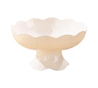 LOVIVER Pedestal Fruit Bowl with Drainage, 9.84x5.31Inch Modern High-Footed Centerpiece, Dessert Display Stand, PP Party Fruit Tray Decor for Countertop, Ideal for Kitchen, Wedding, Snack Display