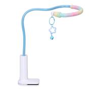 LOVIVER Perch Stand Parrot Stand Portable Sturdy for Finches Cockatoo Perch Pepper with Bell Toy Tabletop Platform for Indoor Outdoor, Blue