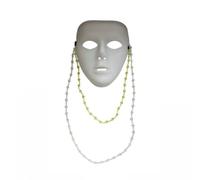 LOVIVER Performance Face Cover Beaded Chain Headpiece Costume Accessory Dance Prop Bead Chains For Street Stage Routines Group Scenes Event Appearances Photography