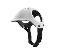 LOVIVER Pet Helmet Outdoor Dog Cap Design Adjustable Hard Cap Cycle Cap for Yorkshire Terrier Pomeranian Chihuahua Corgi Bichon Frise, White