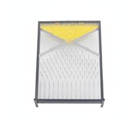 LOVIVER Physics Teaching Board Statistical Board Probability Board Distribution Board With Metal Frame And Acrylic Panel For Random Distribution Experiments