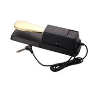 LOVIVER Piano Sustain Pedal Damper Foot Pedal Metal with Polarity Switch Synthesizer for Repairing Music Instrument Parts Performance, Gold