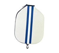LOVIVER Pickleball Paddle Cover,Neoprene Sleeve Premium Protector Waterproof Zipper Racket Case for Women Men Outdoor Sports Training, White Blue