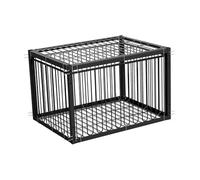 LOVIVER Pigeon Bird Cage Pigeon Coop Portable Iron Chicken Cage Automatic Pigeons Collection for Parrots Chicken Doves Balconies, 4 Entrance, without skylight