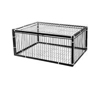 LOVIVER Pigeon Bird Cage Pigeon Coop Portable Iron Chicken Cage Automatic Pigeons Collection for Parrots Chicken Doves Balconies, 4 Entrance, with skylight