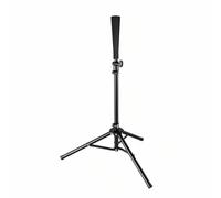 LOVIVER Portable Baseball Tripod Batting Tee Stand Hitting Practice Aid Training Equipment Adjustable Height Pipe Stable Base folds for, Black, 70-116cm Basic Model Without Storage Bag