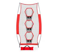 LOVIVER Portable Football Net Throwing Target Net Training Net Practice Net Accuracy Net With Ground Stakes And Upright Support Suitable for Quarterbacks Coaches Field Training Community Leagues
