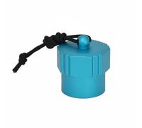 LOVIVER Regulator Cover Scuba Regulator Dust Cap DIN Protector First Stage Accessory Aluminum Alloy Body With 33cm Lanyard Seawater Resistant Suitable for, Blue, Internal Thread