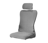 LOVIVER Removable Office Chair Seat Covers with Headrest Cover Water Resistant Seat Protector for Dining Room Swivel Computer Desk Chairs, Gray