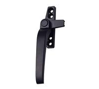 LOVIVER Replacement Window Handles Right/Left Hand,Zinc Alloy Window Hardware,Window Handle Lever Casement Locking Handle, Black Left, 113x73x23mm