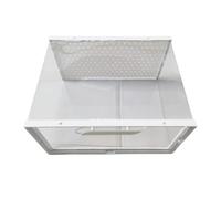 LOVIVER Reptile Terrarium Reptile Feeding Box Portable Lightweight Sturdy Clear Carrier Container for Snake Tortoise Crayfish Turtle, L