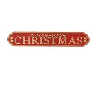 LOVIVER Retro Seasonal Wall Decor | Iron Construction, Christmas Plaque, for Entryway