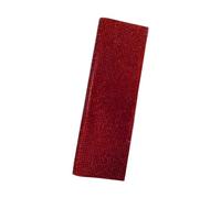 LOVIVER Rhinestone Handle Sleeve Handheld Protector Eye Catching Decorative Universal Mic Cover for Recording, red