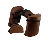 LOVIVER Saddlebag Bag Set Western Combination Saddle Bag Oxford Cloth Lightweight Trail Riding Bags for Equestrian Endurance Suitable for Outdoor, Coffee