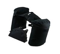 LOVIVER Saddlebag Bag Set Western Combination Saddle Bag Oxford Cloth Lightweight Trail Riding Bags for Equestrian Endurance Suitable for Outdoor, Black