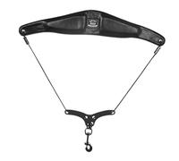 LOVIVER Sax Neck Strap Adjustable Length Lightweight Portable Soft PU Leather Sax Strap Saxophone Strap for Alto Soprano Saxophone, Black