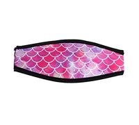 LOVIVER Scuba Gear Diving Slap Straps, Neoprene Cover for Dive and Snorkel, Pink Shell Pattern