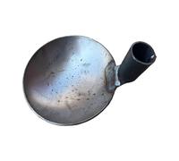 LOVIVER Sewer Spoon Rounded Basin Spoon without Handle Sewer Cleaning Tool Manure Spoon for Sewers Sewage Wells Patio Drains, 17cm iron