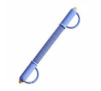LOVIVER Silicone Exerciser Arm Training Bar Upper Body Resistance Power with Carbon Steel Spring and Secure Wrist Strap suitable for children teens home practice on the go , Blue M