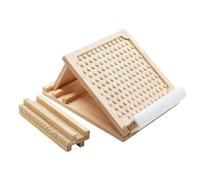 LOVIVER Slant Board Adjustable Calf Stretcher Stretching Board Balance Board Foot Massager with Wood Construction and Padded Heel Rest Suitable for Home, Dot-8g