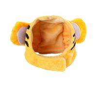 LOVIVER Small Pet Headwear Pet Headgear Hat Photo Prop Costume Windproof Pet Costume Hat Pet Winter Hat for Pets Small Animal Outdoor, M yellow